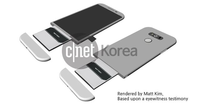 LG G5: модульная конструкция со съемным аккумулятором