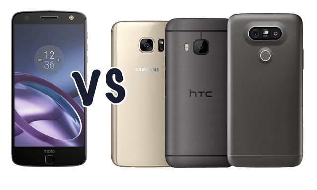 Большой обзор-сравнение Moto Z, Galaxy S7, LG G5 и HTC 10