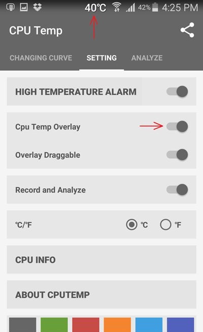 Как измерить температуру на Android устройстве
