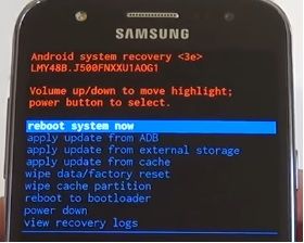 Samsung Galaxy J5 хард ресет: сброс к заводским настройкам