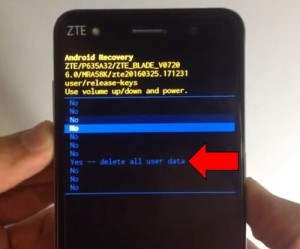 ZTE Blade V7 Lite хард ресет: восстановить заводские настройки